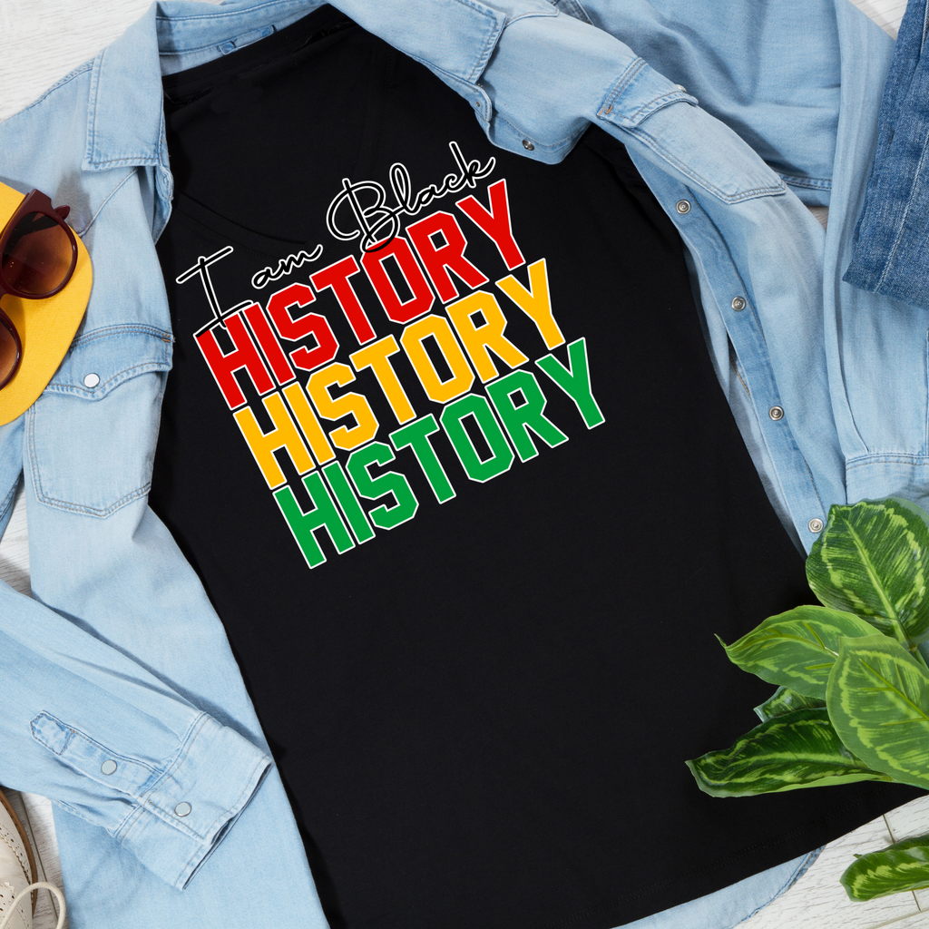 I AM BLACK HISTORY "HTV Transfer Sheets ONLY"