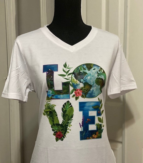 Earth Day personalized sublimation T-shirt