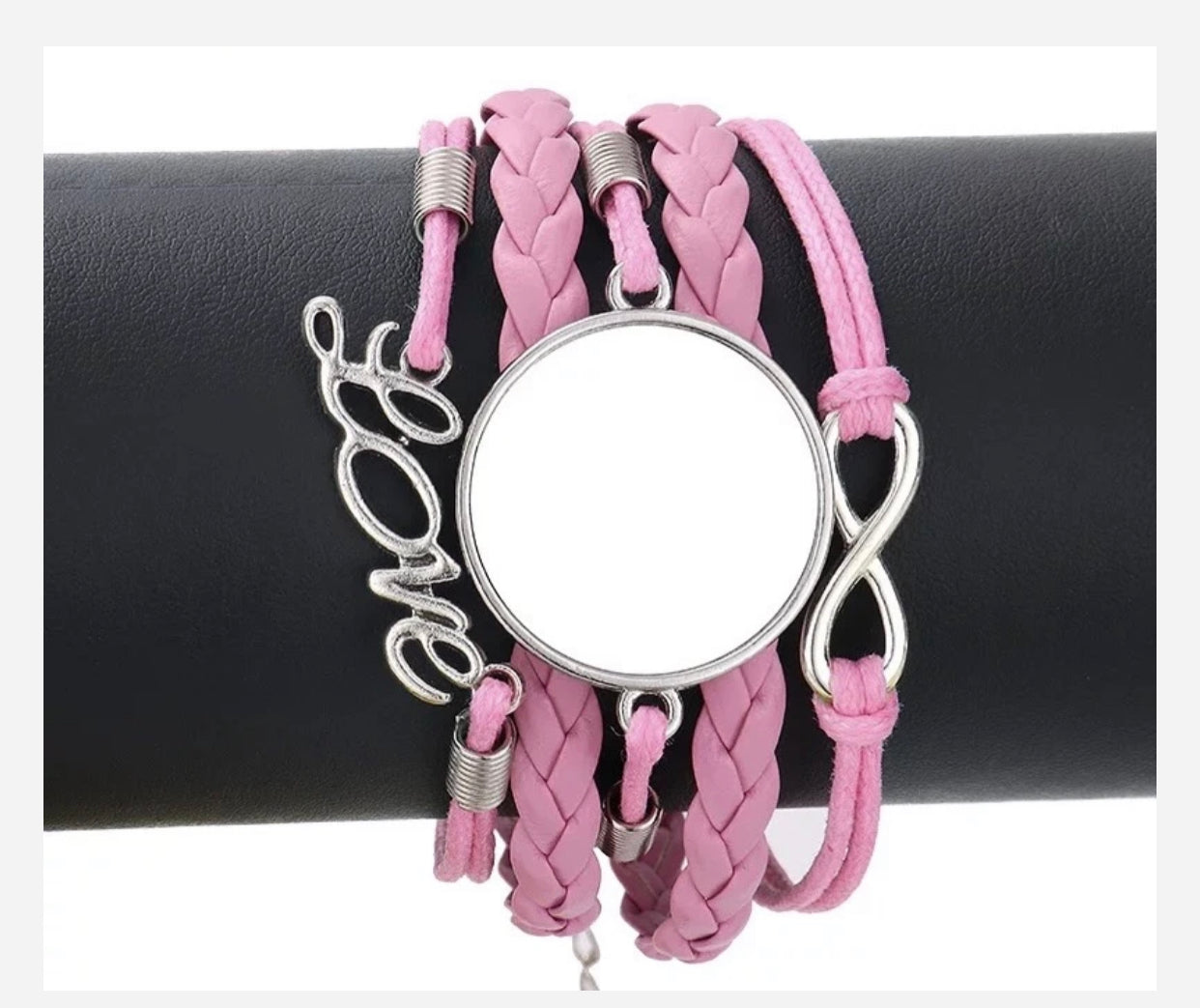 “FOR CRAFTERS ONLY” Sublimation Braided Heart & Infinity Love Bracelets