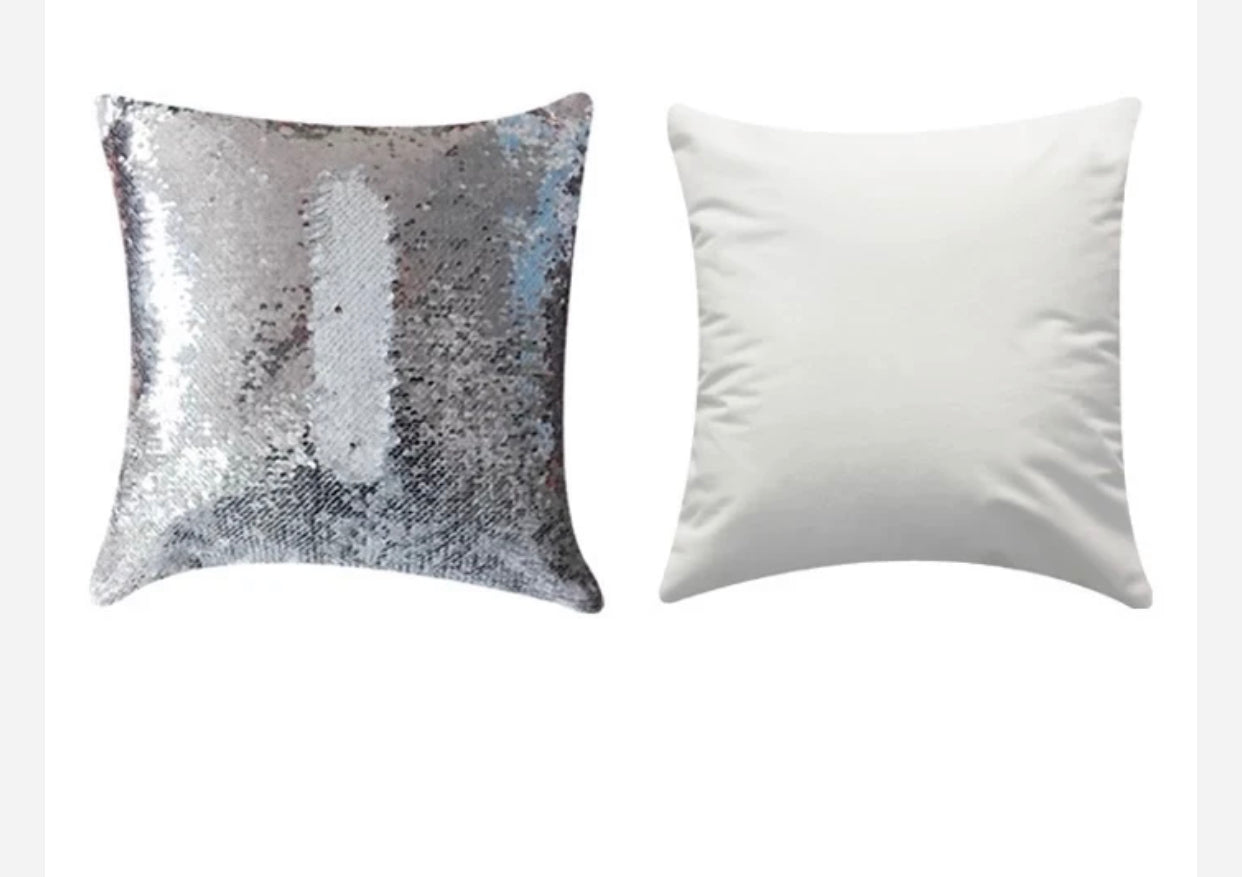 Blank Sequin sublimation pillow case “FOR CRAFTERS ONLY”