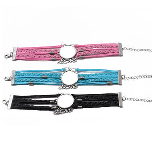 “FOR CRAFTERS ONLY” Sublimation Braided Heart & Infinity Love Bracelets