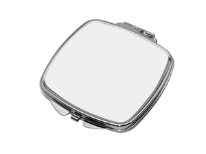 “FOR CRAFTERS ONLY” Blank Compact Square Mirror for Sublimation